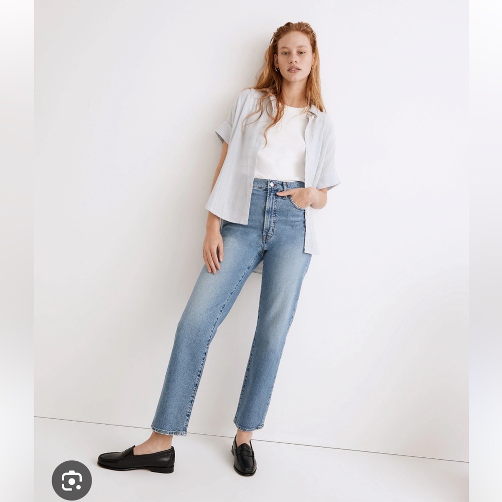 Madewell jeans, perfect vintage straight jean
